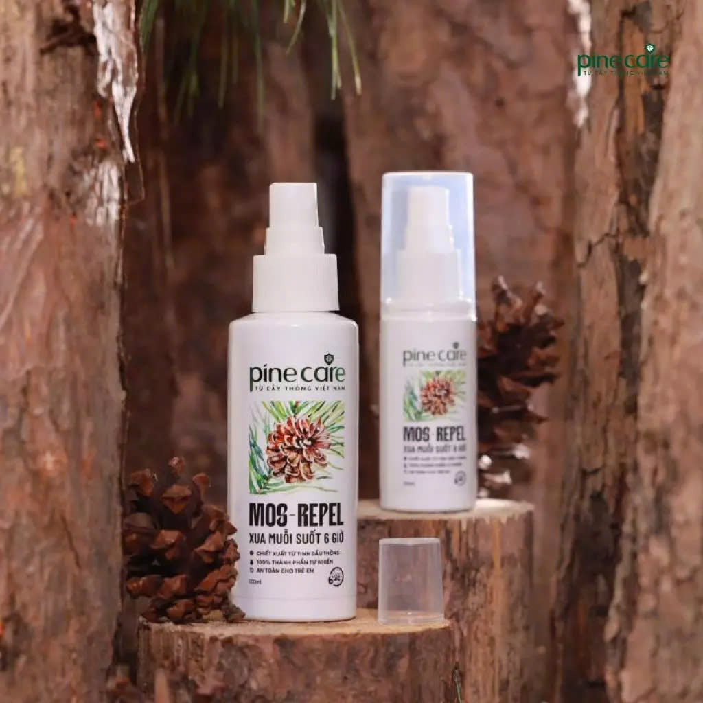 Combo of 02 PineCare mosquito repellent sprays with natural ingredients, effective in repelling mosquitoes for up to 6 hours 50ml, 100ml