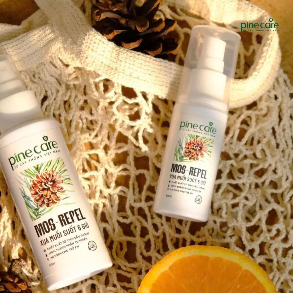Combo of 02 PineCare mosquito repellent sprays with natural ingredients, effective in repelling mosquitoes for up to 6 hours 50ml, 100ml