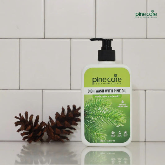 Combo of 02 bottles of PineCare dishwashing liquid extracted from pure pine essential oil 500ml x 2